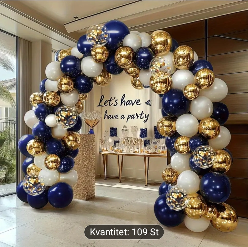 109 st navy gold ballonger