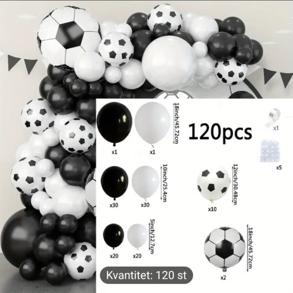 Fotboll tema ballong set